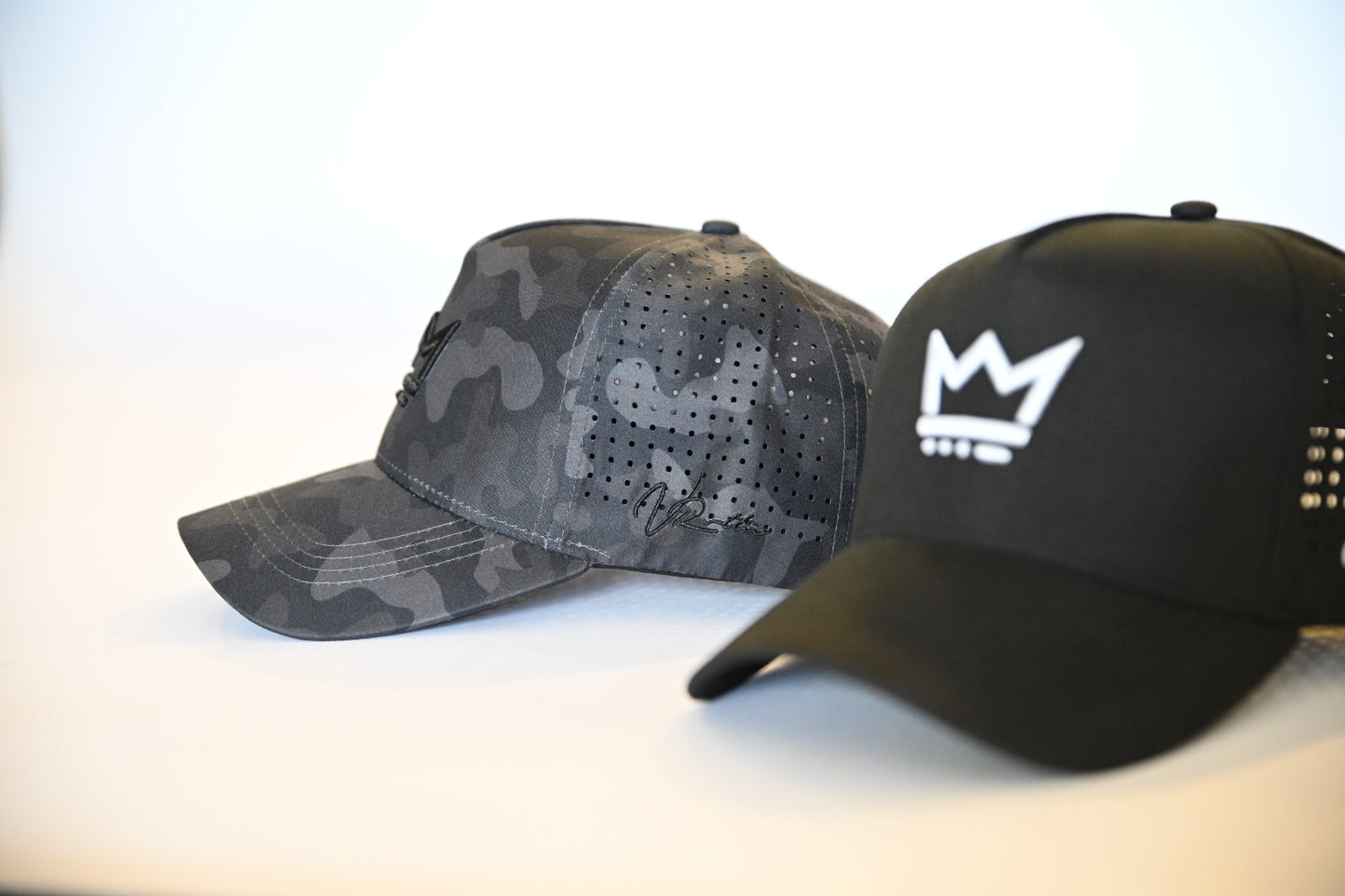 VCTRY Laser Cut Snapback - Black Camo