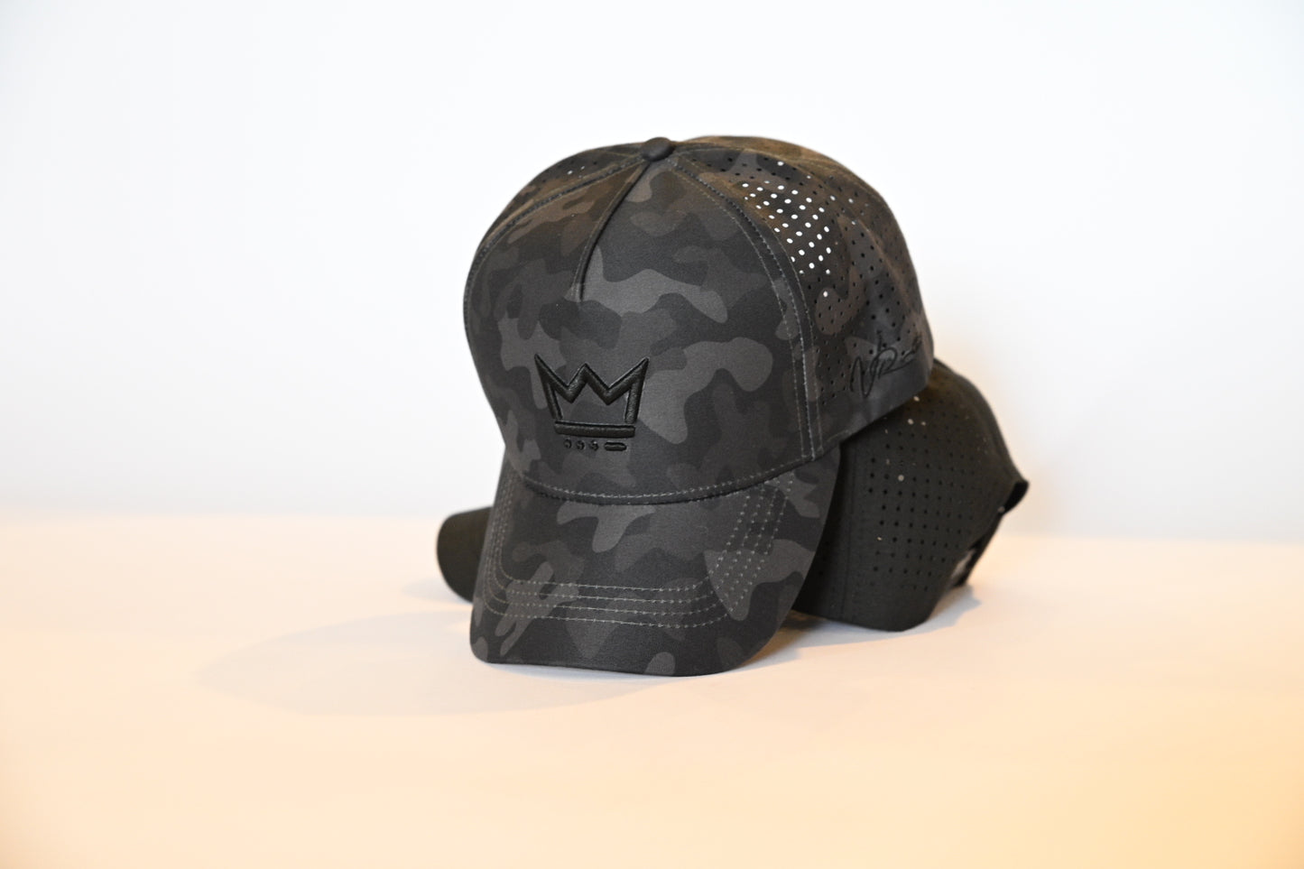 VCTRY Laser Cut Snapback - Black Camo